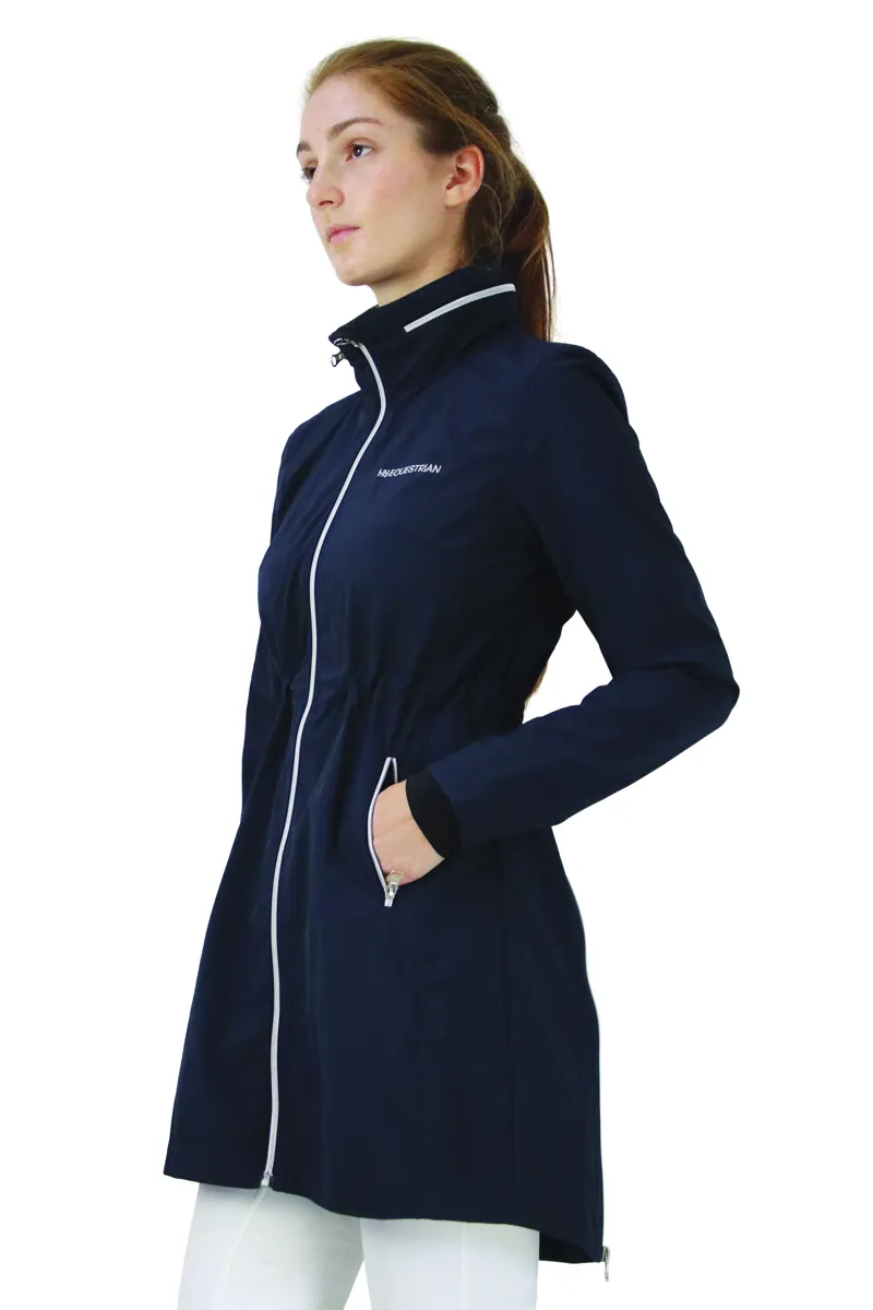 Hy Equestrian Synergy Long Rain Jacket - Navy